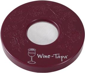 img 1 attached to Wine Tapa Drinking Glass Covers: Keep Bugs Away from Wine Glasses Outdoors and More - Set of 4 No Spill Drink Covers (Fresco)