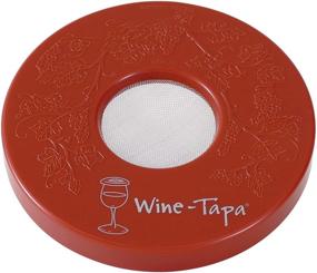 img 2 attached to Wine Tapa Drinking Glass Covers: Keep Bugs Away from Wine Glasses Outdoors and More - Set of 4 No Spill Drink Covers (Fresco)