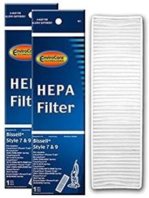 img 1 attached to EnviroCare Premium HEPA Filtration Vacuum Cleaner Post Motor Filter for Bissell Style 7, 9, 16 Upright Vacuums - Pack of 2 Filters