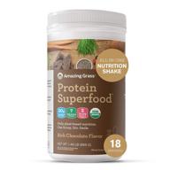 🌱 amazing grass protein superfood: vegan protein powder, all-in-one nutrition shake, beet root powder, rich chocolate flavor, 18 servings (previous version) logo