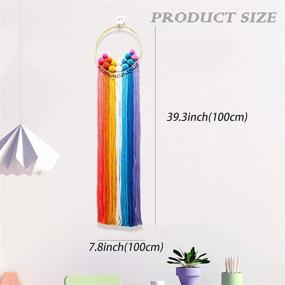 img 1 attached to Pom Poms Macrame Wall Hanging Beginners Cords Trendy