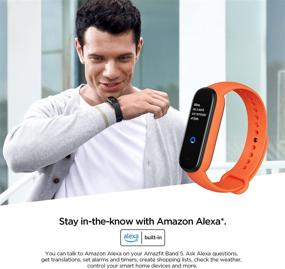 img 3 attached to 🟠 Amazfit Band 5 Fitness Tracker with Alexa Built-In: Enhanced Features for Health Monitoring, Music Control, and Water Resistance in Vibrant Orange