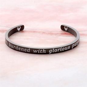 img 2 attached to 🌀 Glorious Purpose Bracelet TV Show Gift with Helmet Jewelry