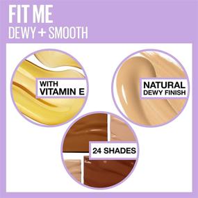 img 1 attached to 💄 Maybelline Fit Me Dewy + Smooth Foundation, Classic Ivory (120), 1 Fl. Oz - 1 Count (Packaging May Vary)