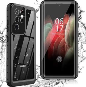 img 4 attached to 📱 Waterproof Case for Samsung Galaxy S21 Ultra - Oterkin Full Body 360° Underwater Case with Built-in Screen Protector, Dustproof & Shockproof - 6.8 inch (2021), for Samsung S21 Ultra 5G