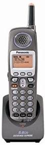 img 1 attached to 📞 Black Panasonic KX-TGA650B 5.8GHZ Expandable 2-Line Handset Compatible with KX-TG6500B/6502B