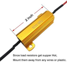 img 3 attached to 💡 Eliminate LED Turn Signal Hyper Flash with LivTee 4Pcs 50W 6ohm Load Resistors!