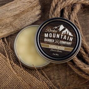 img 3 attached to 🪒 Sandalwood Beard Balm - Nutrient-Rich Blend by Rocky Mountain Barber with Beeswax, Jojoba, Shea Butter, and Coconut Oil - Infused with Authentic Sandalwood Essential Oil