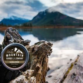 img 2 attached to 🪒 Sandalwood Beard Balm - Nutrient-Rich Blend by Rocky Mountain Barber with Beeswax, Jojoba, Shea Butter, and Coconut Oil - Infused with Authentic Sandalwood Essential Oil