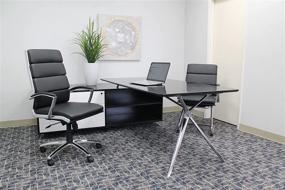 img 1 attached to 🪑 CaressoftPlus Executive Chair by Boss Office Products - Traditional Design with Metal Chrome Finish