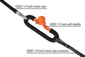 img 1 attached to QIQU 50Ft Winch Synthetic Cable