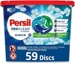 img 4 attached to 🌟 Persil Discs Laundry Detergent Pacs, Active Scent Boost, 59 Count - Boosted Performance!