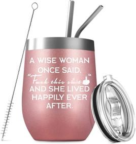 img 4 attached to Women's Funny Gifts - Unique Gift Ideas for Mom, Wife, Sister, Daughter - Best Friend, BFF Gifts - Friendship, Divorce, Retirement, Birthday Presents for Women, Teachers, Coworkers - 12oz Wine Tumbler