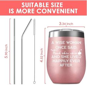 img 1 attached to Women's Funny Gifts - Unique Gift Ideas for Mom, Wife, Sister, Daughter - Best Friend, BFF Gifts - Friendship, Divorce, Retirement, Birthday Presents for Women, Teachers, Coworkers - 12oz Wine Tumbler