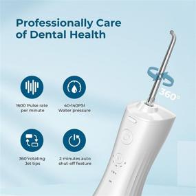 img 2 attached to Maxever Cordless Water Flosser: Portable Dental Care for Gums & Braces, 4 Jet Tips, Rechargeable & Waterproof