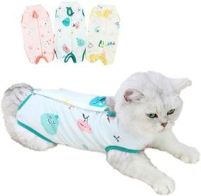 img 4 attached to 🐱 TAOZUA Cat Recovery Suit for Abdominal Wounds or Skin Diseases - Professional E-Collar Alternative - Post-Surgery Wear to Prevent Licking Wounds in Cats and Dogs