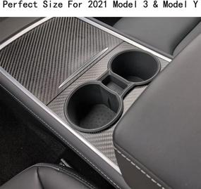 img 1 attached to RSZX Силиконовый вставка для держателя чашек для Tesla Model 3 и Model Y 🥤 - Аксессуары для держателя напитков против ударов и утечек для Tesla Model 3 и Model Y 2021.