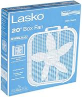 lasko air circulating 20 inch box 💨 fan, white (2-pack): efficient cooling power for your home logo