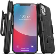 📱 duraclip series iphone 12 pro belt clip case - sleek black slim-fit cover with holster logo