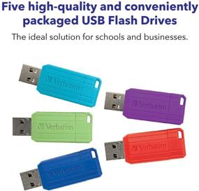 img 3 attached to 🔑 Verbatim Pinstripe USB Flash Drive 2.0, 16GB, Multi (Pack of 5): Reliable Data Storage Solution