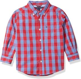 img 4 attached to 👕 Tommy Hilfiger Ellison Sleeve Woven Boys' Clothing: Stylish Tops, Tees & Shirts