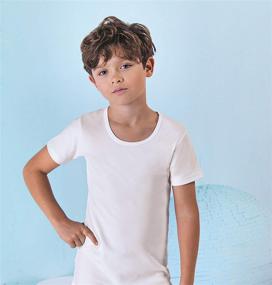img 2 attached to Brix Toddler Boys Slim Fit 👦 White Crewneck Cotton T-Shirts with Short Sleeves
