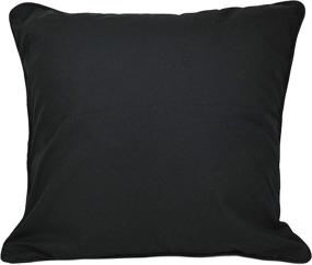 img 1 attached to 💃 Donna Sharp Lexington Black Embroidered Decorative Pillow: Sleek Elegance for Enhanced Décor