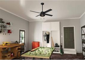 img 3 attached to 🌀 Hunter Spring Mill 52" Matte Black Ceiling Fan with LED Lights and Pull Chain Control - Indoor/Outdoor