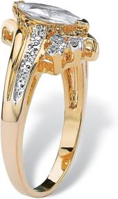 img 3 attached to Сияйте с элегантностью: ювелирная коллекция Palm Beach Jewelry Gold Plated Anniversary для женщин