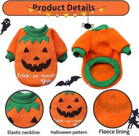 img 3 attached to 🎃 Yikeyo Dog Halloween T-Shirt - Pumpkin & Witch Costume Outfits for Small Dogs