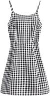 👗 sweatyrocks women's spaghetti casual gingham clothing: comfortable and stylish womenswear logo