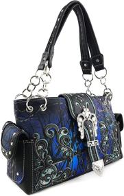 img 3 attached to 👜 Stylish Camouflage Rhinestone Handbags & Wallets by Justin West: Concealed, Women's Shoulder Bags on Sale!