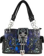 👜 stylish camouflage rhinestone handbags & wallets by justin west: concealed, women's shoulder bags on sale! logo