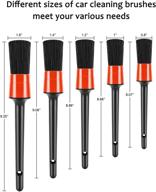 anboo 12-piece car detailing brush set for cleaning wheels, interior, exterior, leather, and air vents with drill brush set logo