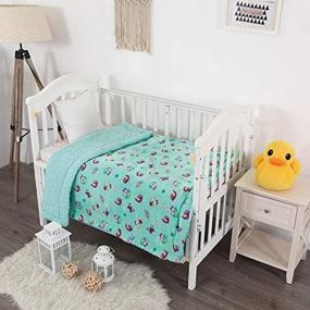 img 2 attached to 🦉 Luxury Home Collection Baby Blanket Toddler - Sumptuously Soft Plush with Sherpa Backing - Owl Butterfly Bird Turquoise - 40" X 50" - Girls/Kids/Toddlers - Stroller Cover - Warm & Cozy