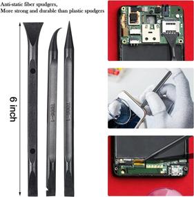 img 3 attached to ✨ 6-Piece Plastic Scraper Cleaning Tool Set: Carbon Fiber Lottery Ticket Scratcher + Multi-Purpose Stiff Scraper + Pen-Shaped Scraper for Tight Spaces, Kitchen, Crevices, Food, Paint, Stickers, Labels