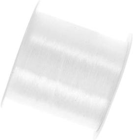 img 2 attached to 🎣 2 Pack 0.25mm Crystal Nylon Thread Elastic Stretch Fishing Line Wire for Craft Bracelet Beads Jewelry Making