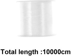 img 1 attached to 🎣 2 Pack 0.25mm Crystal Nylon Thread Elastic Stretch Fishing Line Wire for Craft Bracelet Beads Jewelry Making