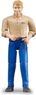 👖 фигурка bruder в джинсах светлого цвета: стильная и реалистичная коллекционная игрушка логотип