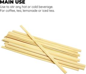 img 2 attached to 🎍 Bamboo Coffee Stirrers for Brewing and Filling