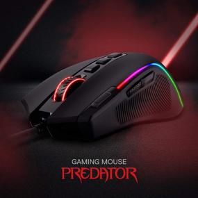 img 3 attached to 🖱️ Redragon M612 Predator RGB Игровая мышь: 8000 DPI, 11 программируемых кнопок, 5 режимов подсветки - Мышь для истинного геймера