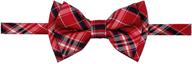 👔 stylish checkered microfiber pre tied boys' accessories and bow ties by retreez: elevate your style with maximum convenience logo