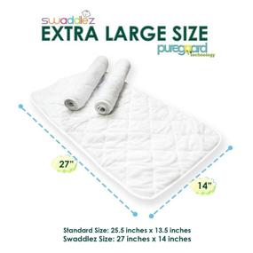 img 2 attached to 🚼 Waterproof Changing Pad Liners [3 Pack] - Extra Large 27" X 14" - Baby Diaper Changing Table Pad