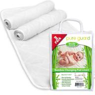 🚼 waterproof changing pad liners [3 pack] - extra large 27" x 14" - baby diaper changing table pad logo