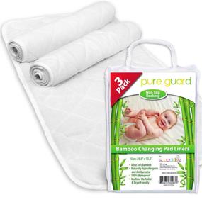 img 4 attached to 🚼 Waterproof Changing Pad Liners [3 Pack] - Extra Large 27" X 14" - Baby Diaper Changing Table Pad