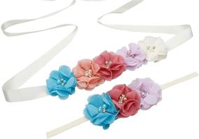 img 1 attached to Maternity Flower Headband JB22 D5 White Women's Accessories