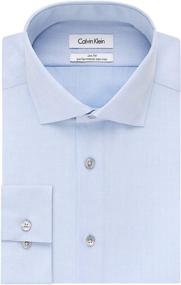 img 4 attached to 👔 Calvin Klein Herringbone Spread Collar Men's Clothing and Shirts: Timeless Style and Quality