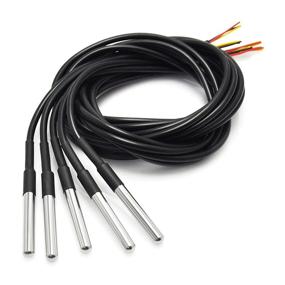 img 1 attached to 🌡️ Pack of 5pcs Gikfun Waterproof DS18B20 Digital Thermal Probe Temperature Sensor for Arduino - EK1083