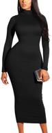 gobles womens turtleneck elegant bodycon logo