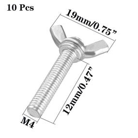 img 3 attached to Винты-бабочки из нержавеющей стали Застежка
